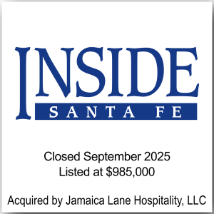 Tombstone for Inside Santa Fe, a publication sold in 2025 by Sam Goldenberg & Associates